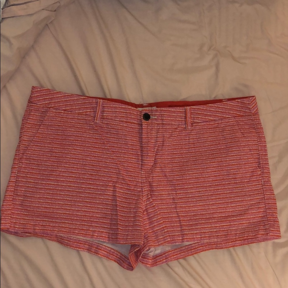 Patterned knit chino shorts